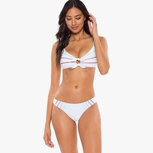 Soluna White Total Eclipse Tie-Front 2-Piece Hipster Bikini